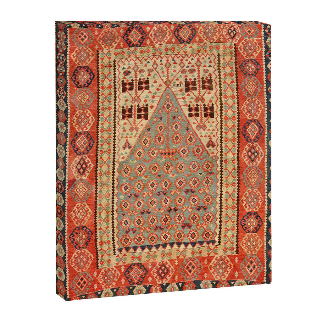 Antique Erzurum Turkish Kilim Rug Print Canvas Print Gallery Image 3