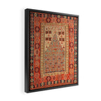 Antique Erzurum Turkish Kilim Rug Print Framed Canvas Print Gallery Image 2