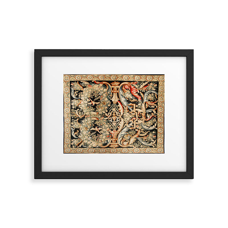 Antique French Gobelins Aubusson Tapestry Print Framed Art Print Gallery Image 5