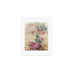 Antique French Gobelins Floral Textile Print Art Print Gallery Image 1