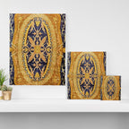 Antique French Savonnerie Aubusson Rug Print Canvas Print Gallery Image 3