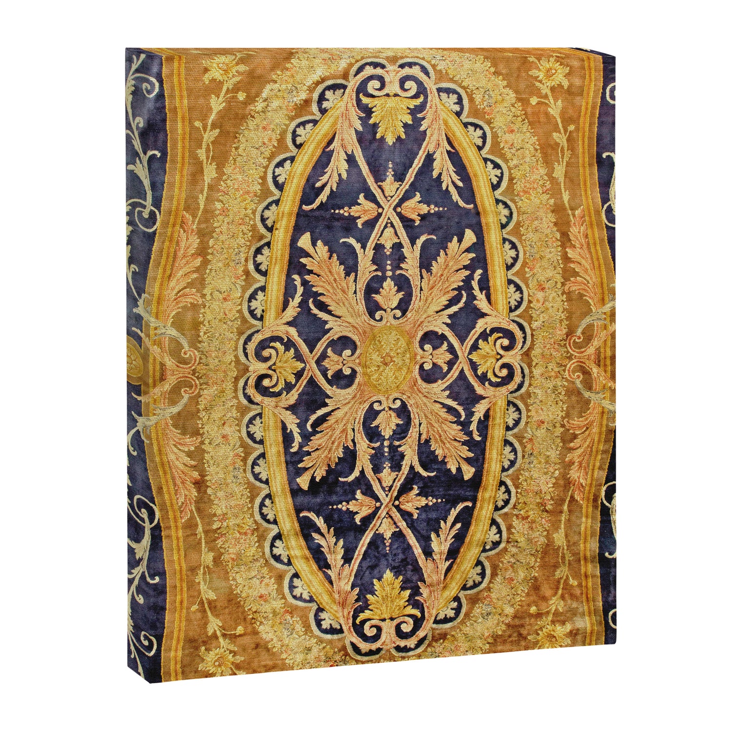 Antique French Savonnerie Aubusson Rug Print Canvas Print Gallery Image 3
