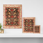 Antique Indian Agra Rug Print Canvas Print Gallery Image 3