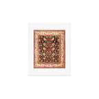 Antique Indian Agra Rug Print Art Print Gallery Image 1