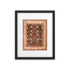 Antique Indian Agra Rug Print Framed Art Print Gallery Image 5