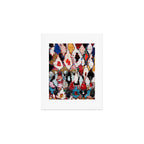 Antique Moroccan Boucherouitte Rug Print Art Print Gallery Image 1