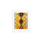 Antique Moroccan Rug Print Art Print Gallery Image 1
