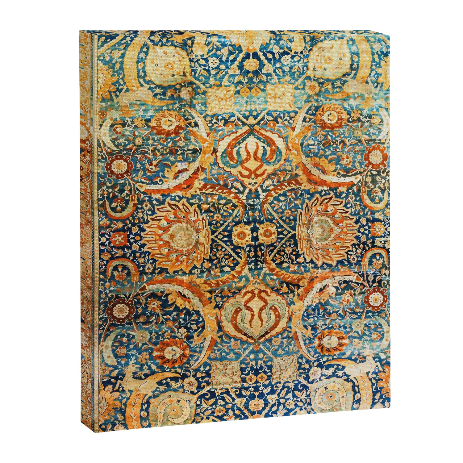 Antique Persian Animal Rug Print Canvas Print Gallery Image 3