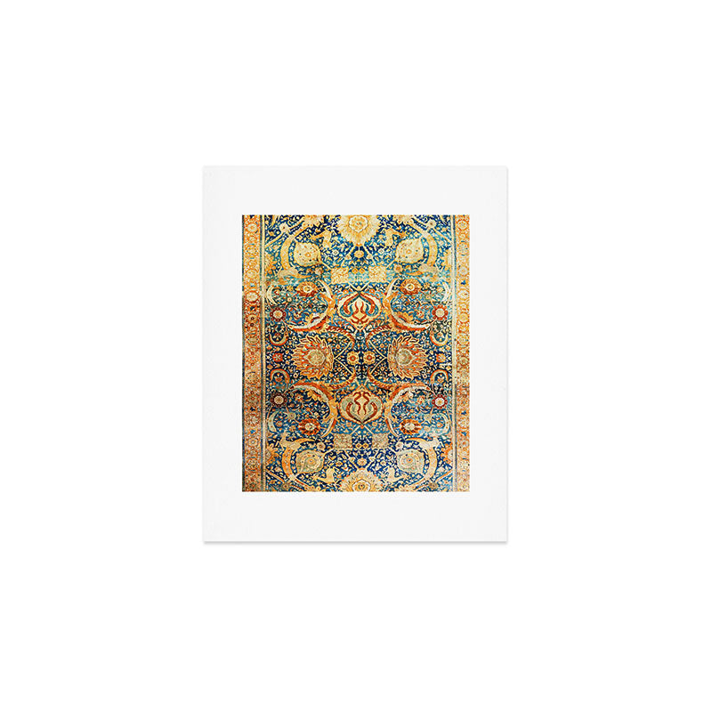 Antique Persian Animal Rug Print Art Print Gallery Image 1
