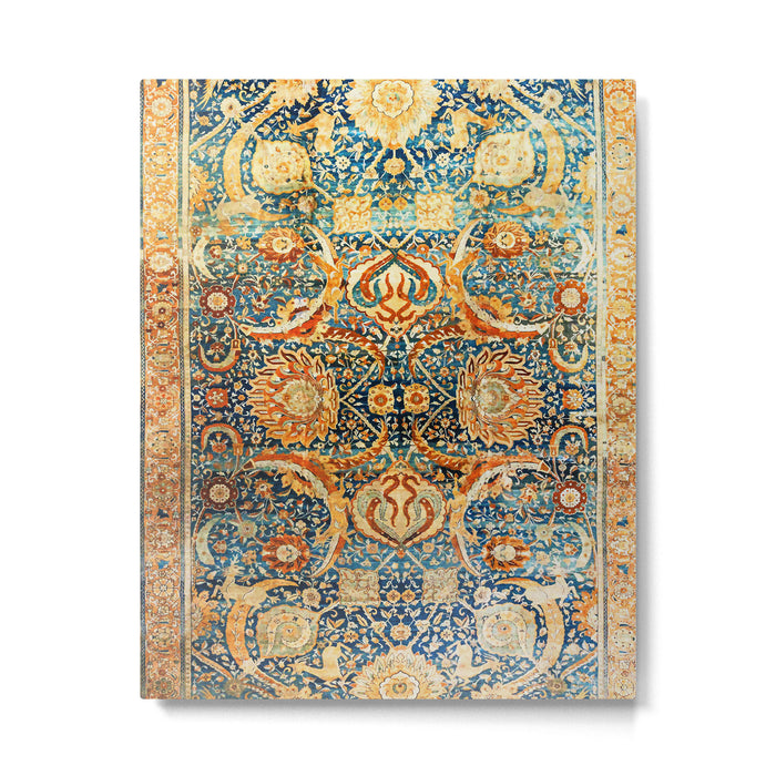 Antique Persian Animal Rug Print Metal Print Gallery Image 1