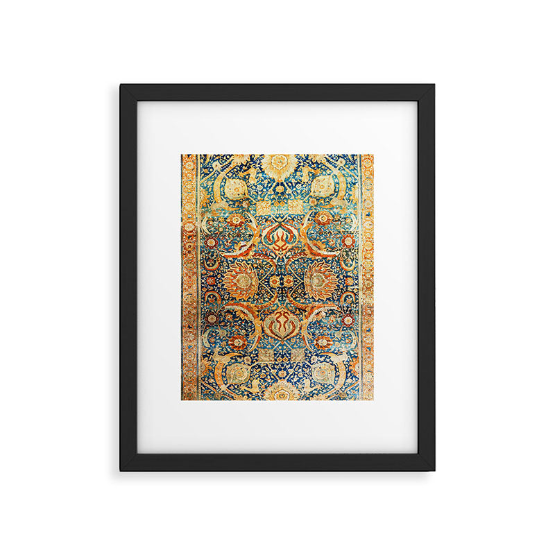 Antique Persian Animal Rug Print Framed Art Print Gallery Image 4