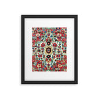 Antique Persian Bakhtiari Rug Print Framed Art Print Gallery Image 4