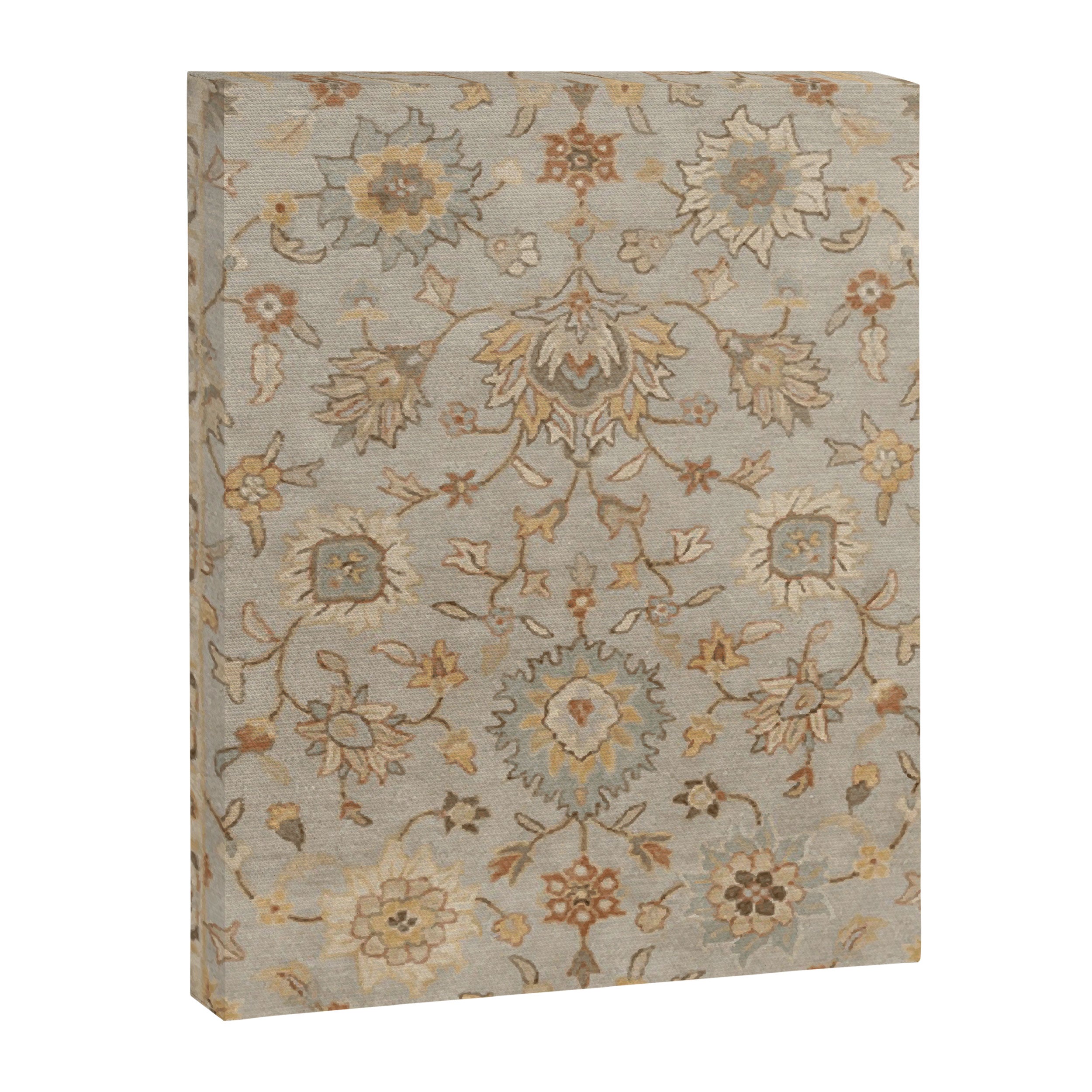Antique Persian Floral Medallion Vector Painting Canvas Print Gallery Image 3