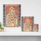 Antique Persian Garden Rug With Birds Print Canvas Print Gallery Image 3