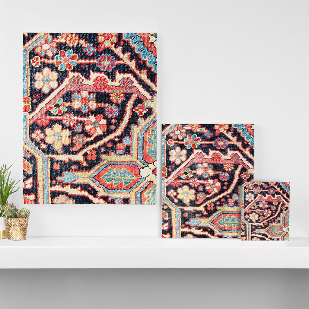 Antique Persian Heriz Carpet Print Canvas Print Gallery Image 3