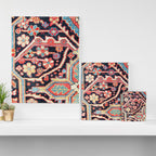 Antique Persian Heriz Carpet Print Canvas Print Gallery Image 3
