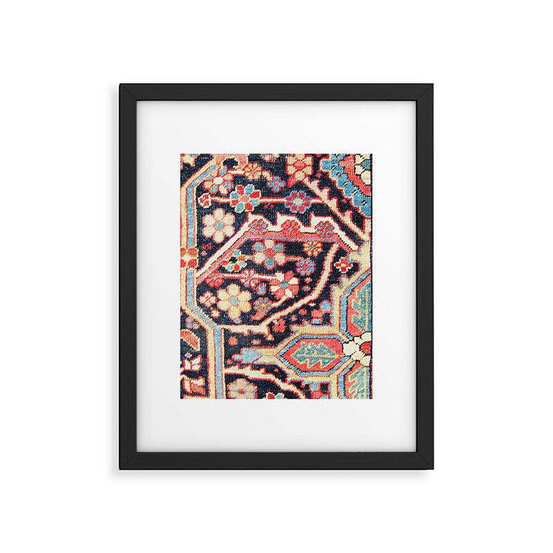 Antique Persian Heriz Carpet Print Framed Art Print Gallery Image 4