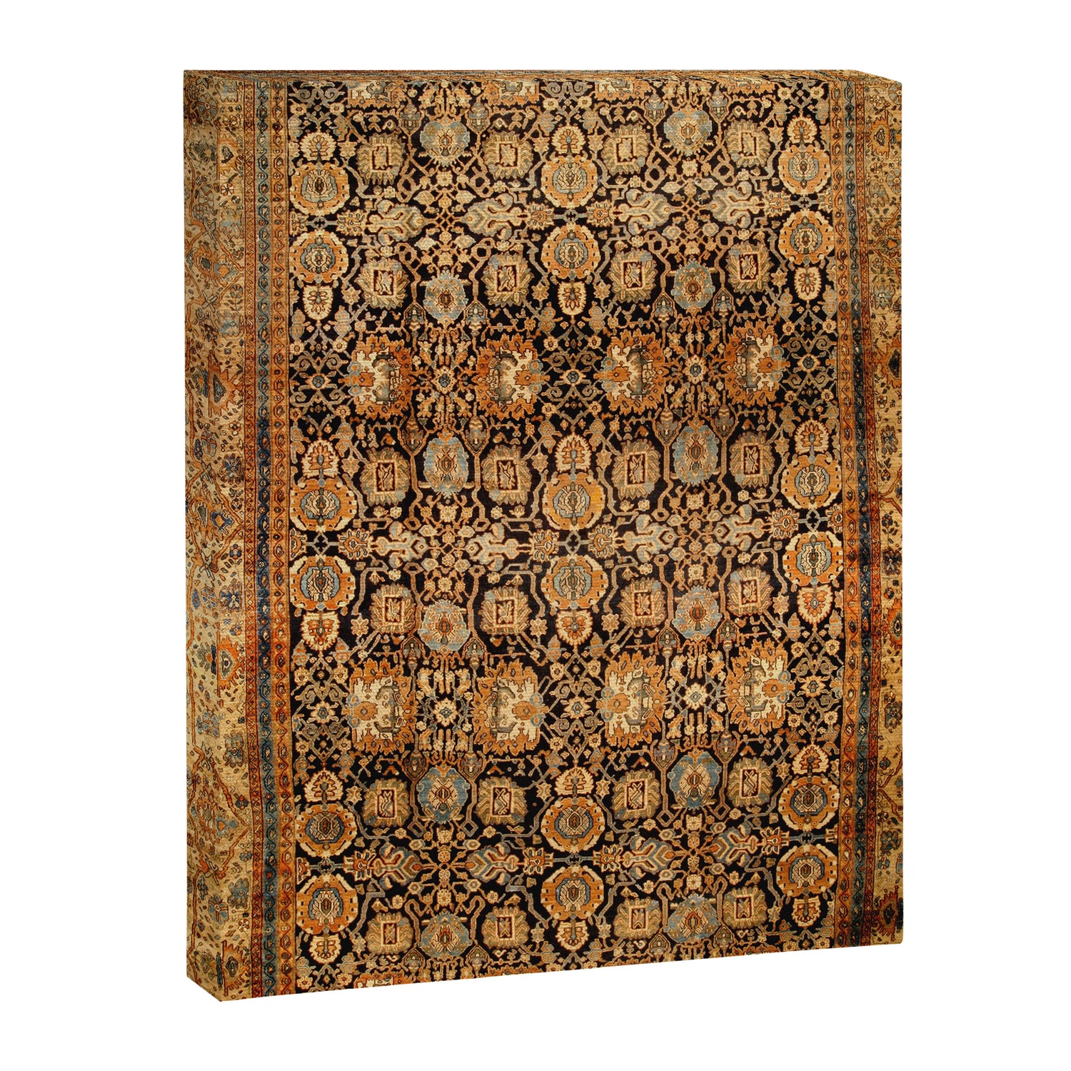 Antique Persian Malayer Rug Print Canvas Print Gallery Image 3