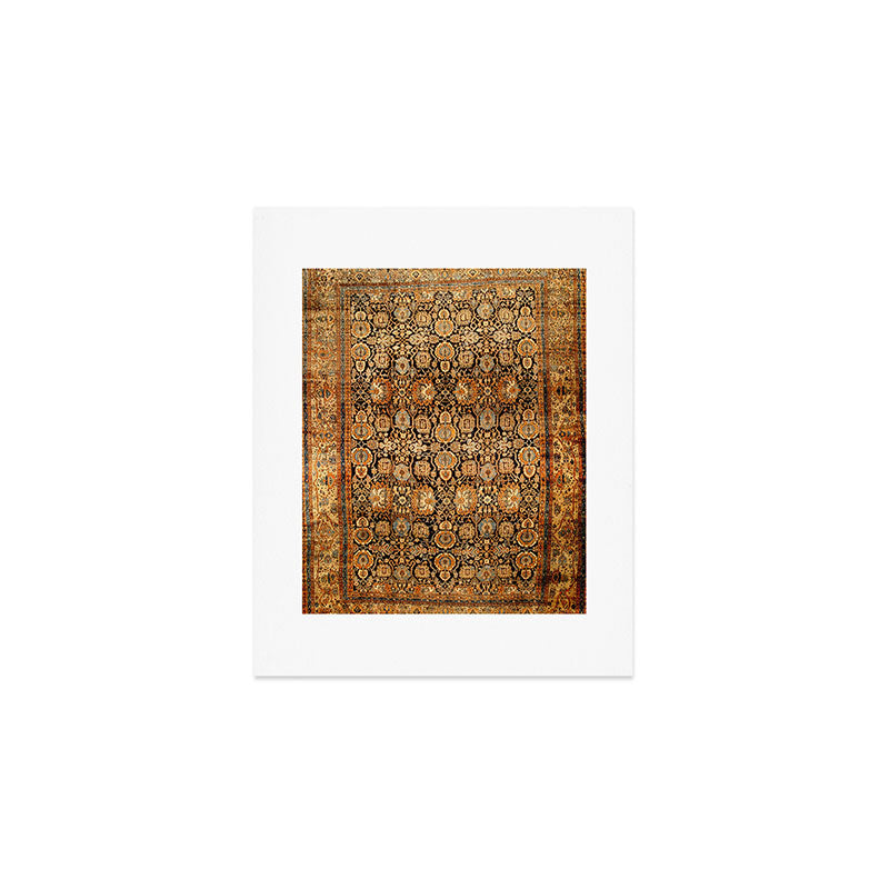 Antique Persian Malayer Rug Print Art Print Gallery Image 1