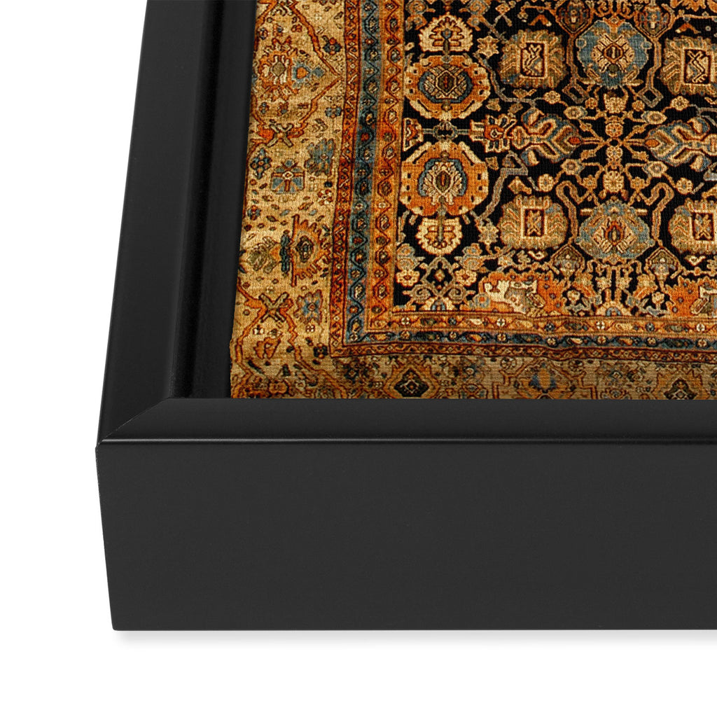 Antique Persian Malayer Rug Print Framed Canvas Print Gallery Image 3