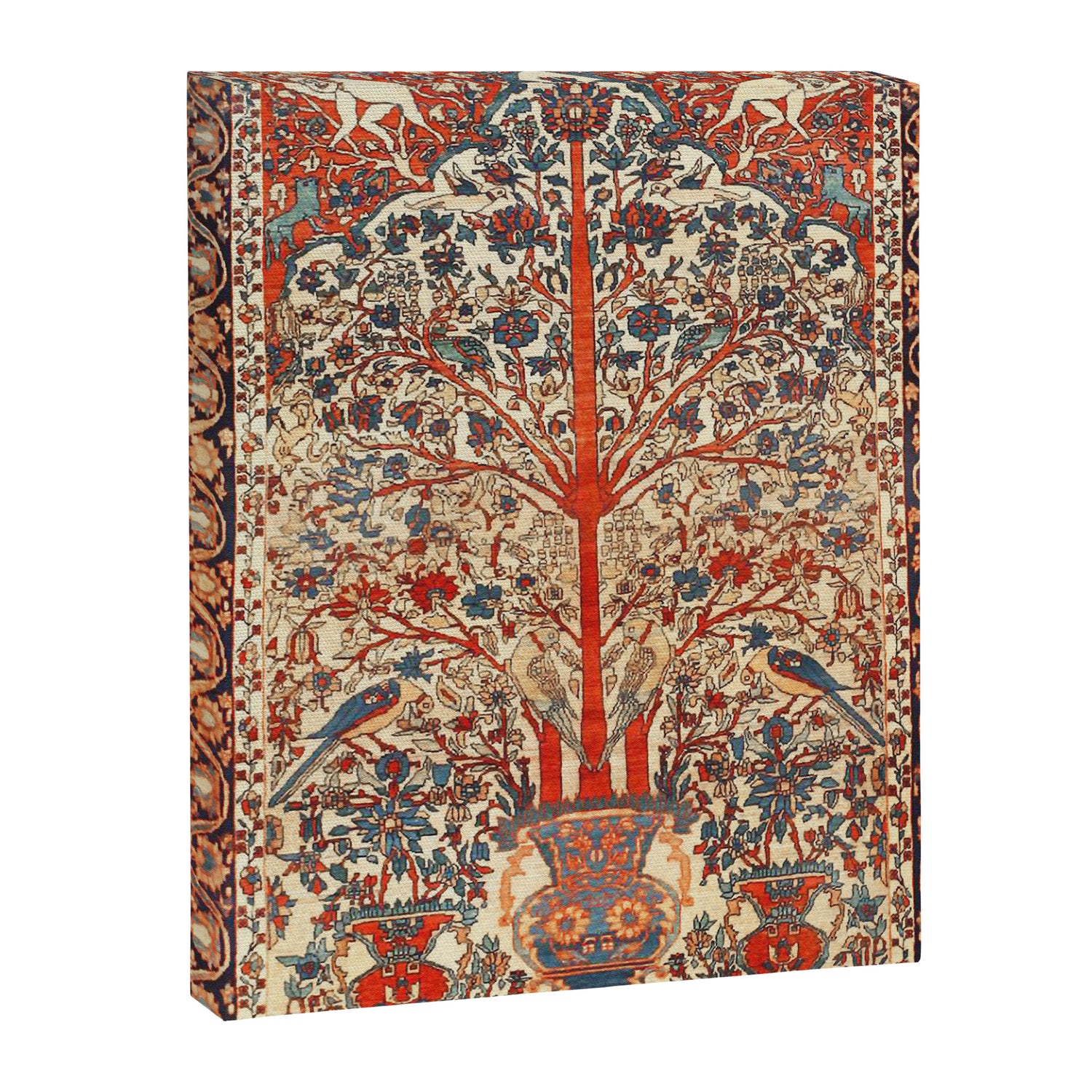 Antique Persian Tree Of Life Rug Print  Canvas Print Gallery Image 3
