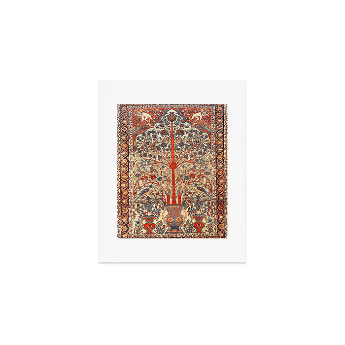 Antique Persian Tree Of Life Rug Print  Art Print Gallery Image 1