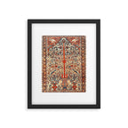 Antique Persian Tree Of Life Rug Print  Framed Art Print Gallery Image 5