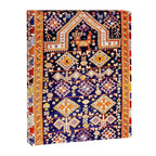 Antique Shirvan Rug With Abstract Peacock Print Canvas Print Gallery Image 3