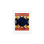 Antique Tibetan Saddle Rug Print Art Print Gallery Image 1