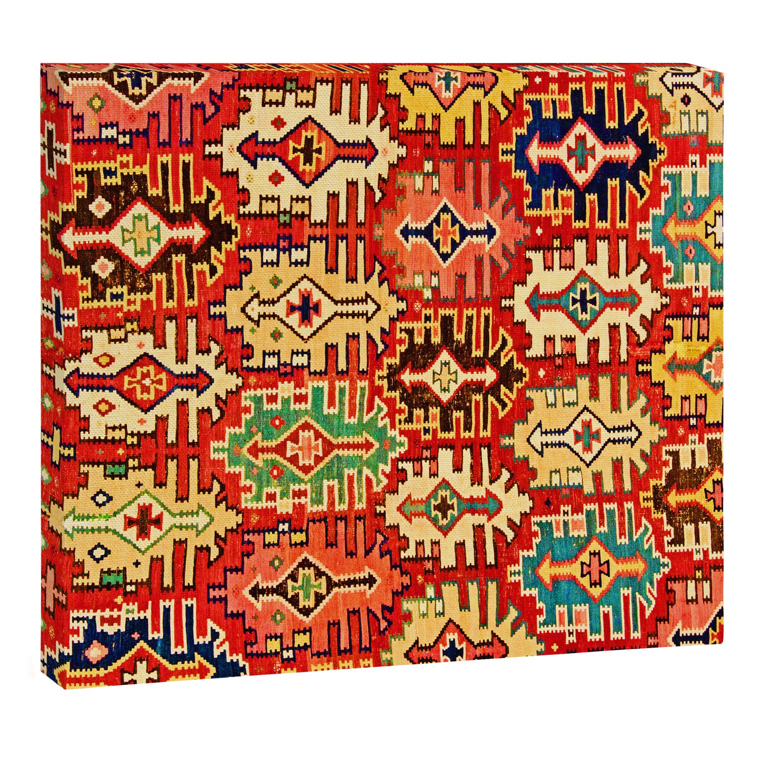 Antique Turkish Kilim Rug Print Canvas Print Gallery Image 3