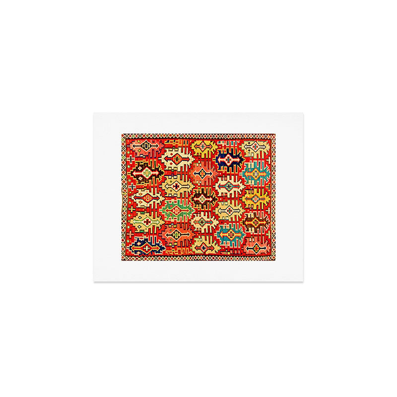 Antique Turkish Kilim Rug Print Art Print Gallery Image 1