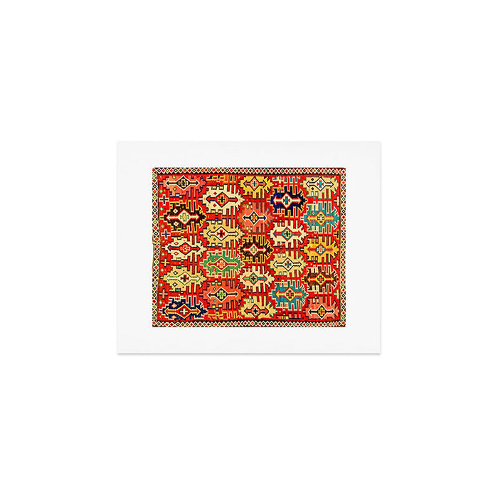 Antique Turkish Kilim Rug Print Art Print Gallery Image 1