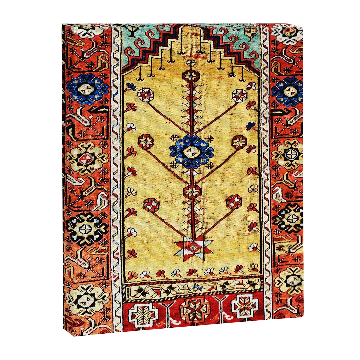 Antique Turkish Ladik Prayer Rug Print Canvas Print Gallery Image 3