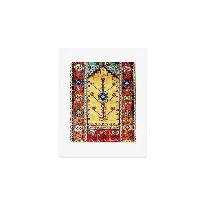 Antique Turkish Ladik Prayer Rug Print Art Print Gallery Image 1