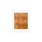 Antique Turkish Oushak Rug Print Art Print Gallery Image 1