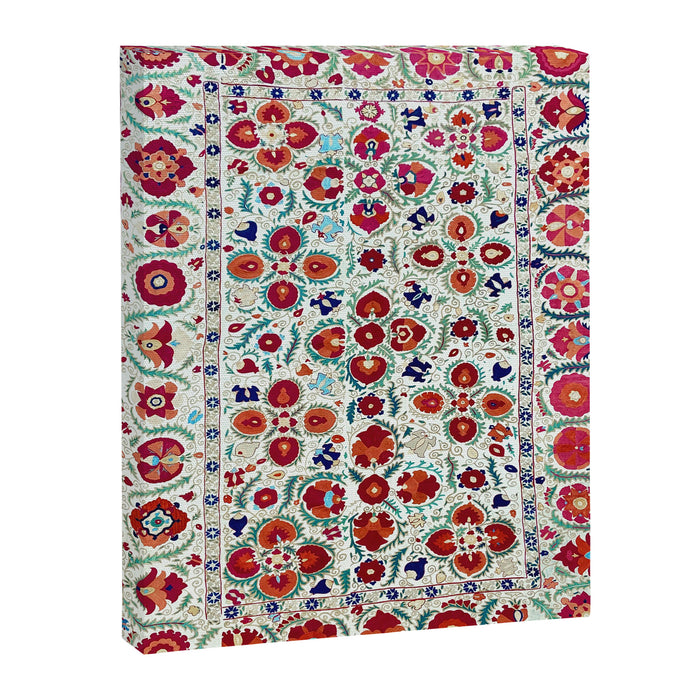 Antique Uzbek Suzani Embroidery Print Canvas Print Gallery Image 1