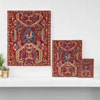 Armenian Manisa Province West Anatolian Dragon Rug Print Canvas Print Gallery Image 3