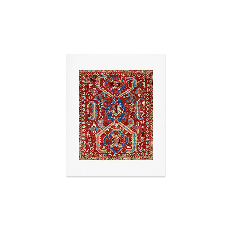 Armenian Manisa Province West Anatolian Dragon Rug Print Art Print Gallery Image 1