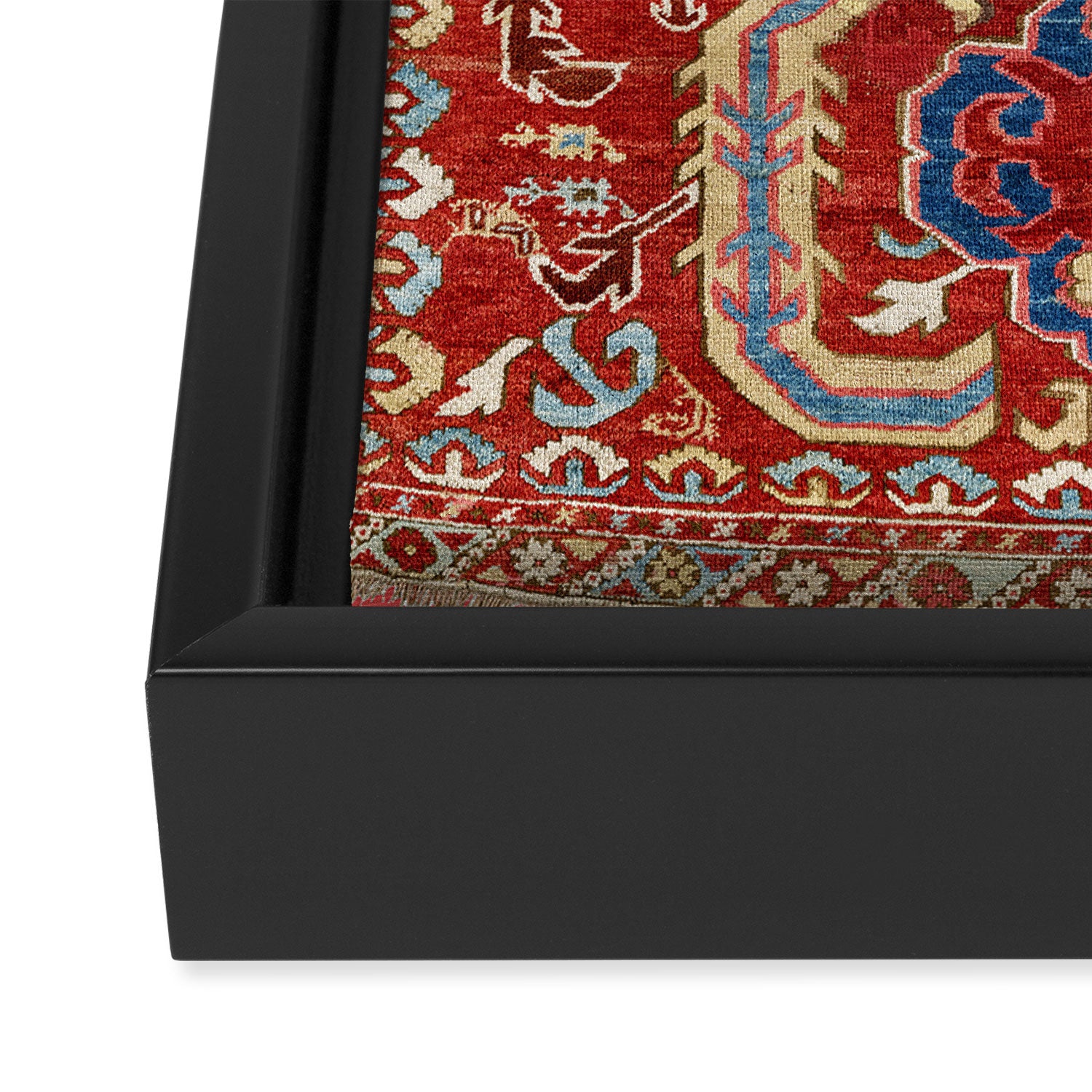 Armenian Manisa Province West Anatolian Dragon Rug Print Framed Canvas Print Gallery Image 3