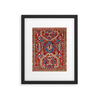 Armenian Manisa Province West Anatolian Dragon Rug Print Framed Art Print Gallery Image 5