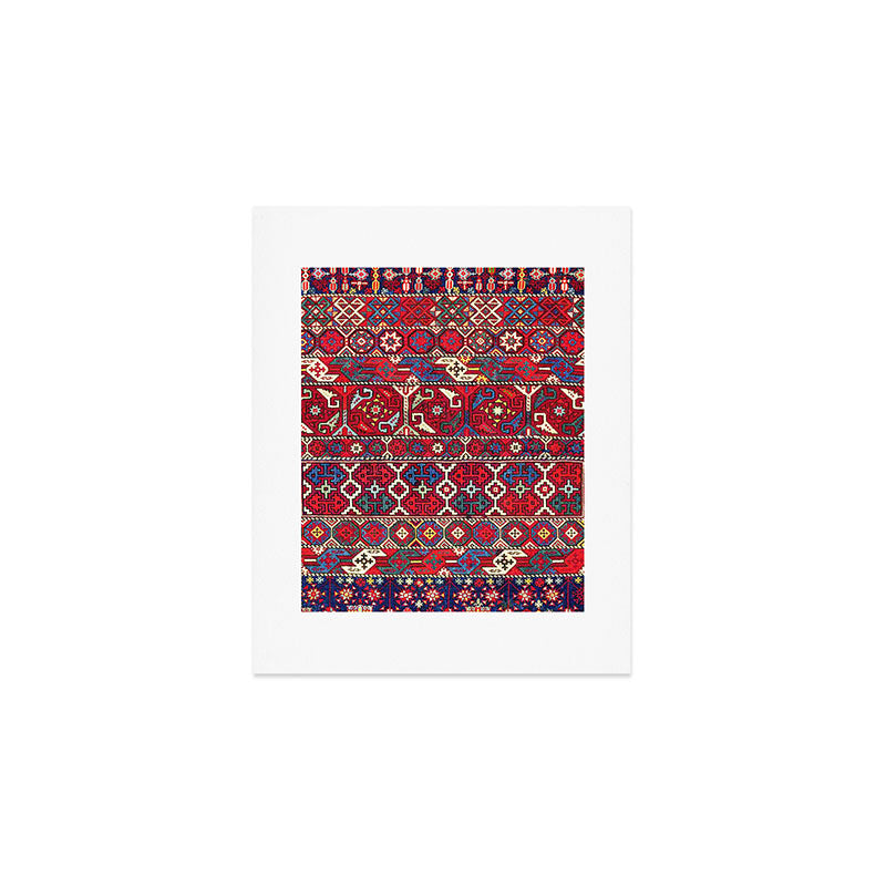 Armenian Vintage Rug Print Art Print Gallery Image 1