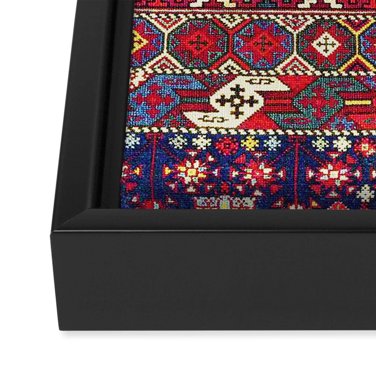 Armenian Vintage Rug Print Framed Canvas Print Gallery Image 3