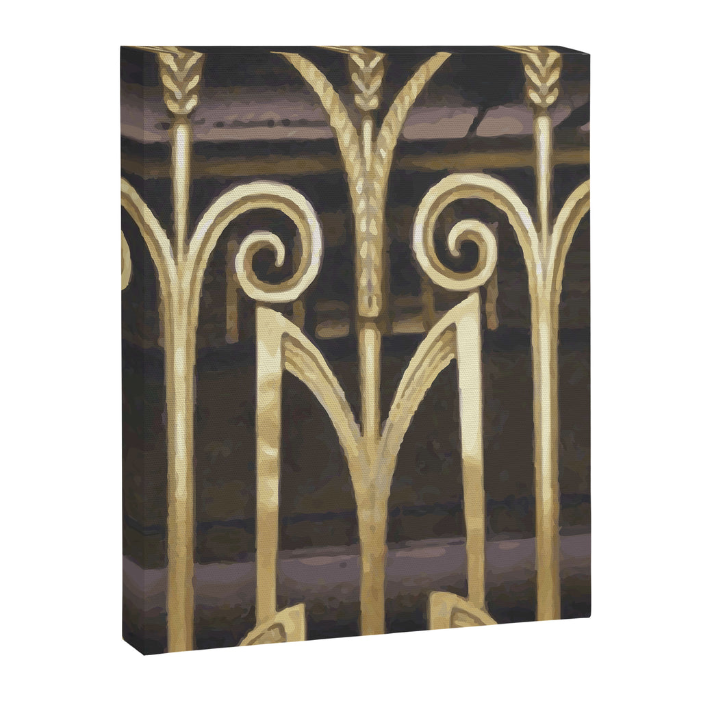 Art Deco Gold Abstract Modern Art Canvas Print Gallery Image 3