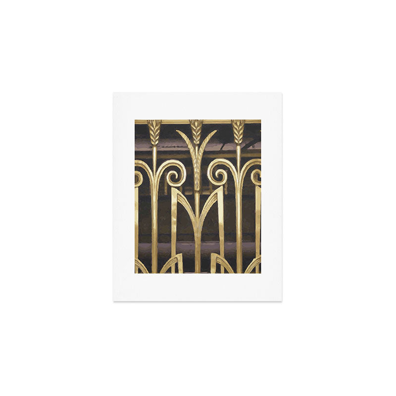 Art Deco Gold Abstract Modern Art Art Print Gallery Image 1