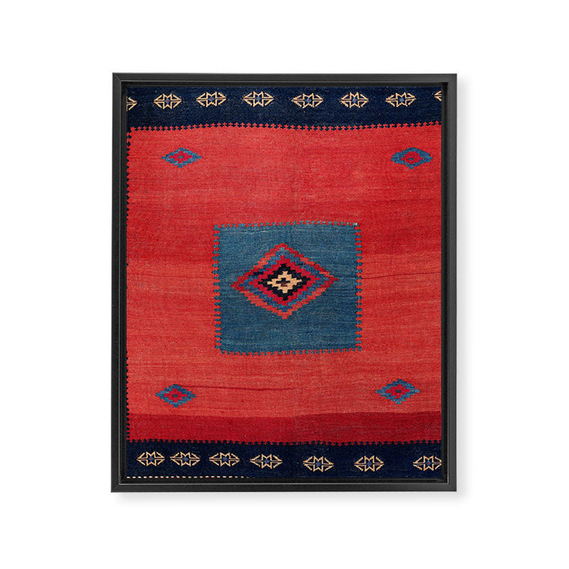 Ashar Ru Khorsi Kerman South Persian Blanket Print Framed Canvas Print Gallery Image 3