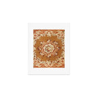 Aubusson 19th Century French Floral Rug Print Art Print Gallery Image 1