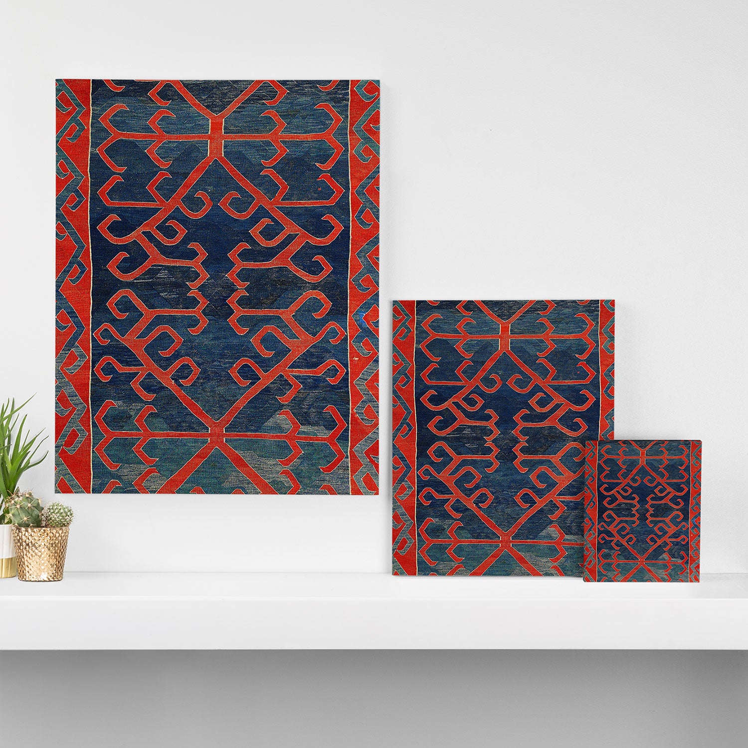 Avar Daghestan Northeast Caucasus Kilim Print Canvas Print Gallery Image 3