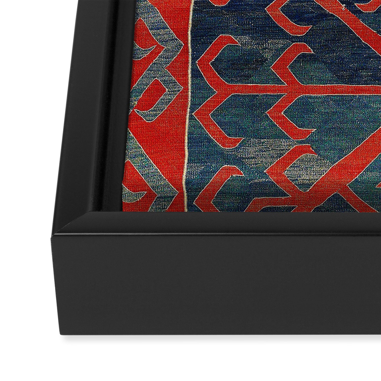 Avar Daghestan Northeast Caucasus Kilim Print Framed Canvas Print Gallery Image 3