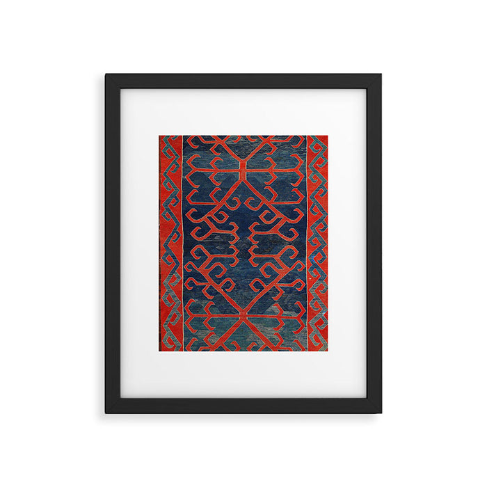 Avar Daghestan Northeast Caucasus Kilim Print Framed Art Print Gallery Image 1