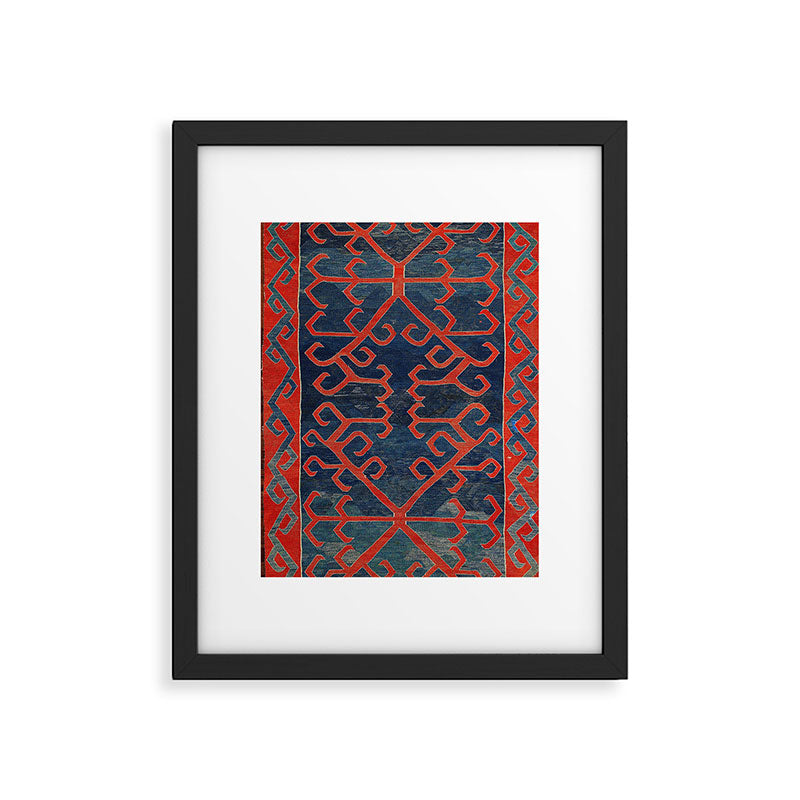 Avar Daghestan Northeast Caucasus Kilim Print Framed Art Print Gallery Image 5